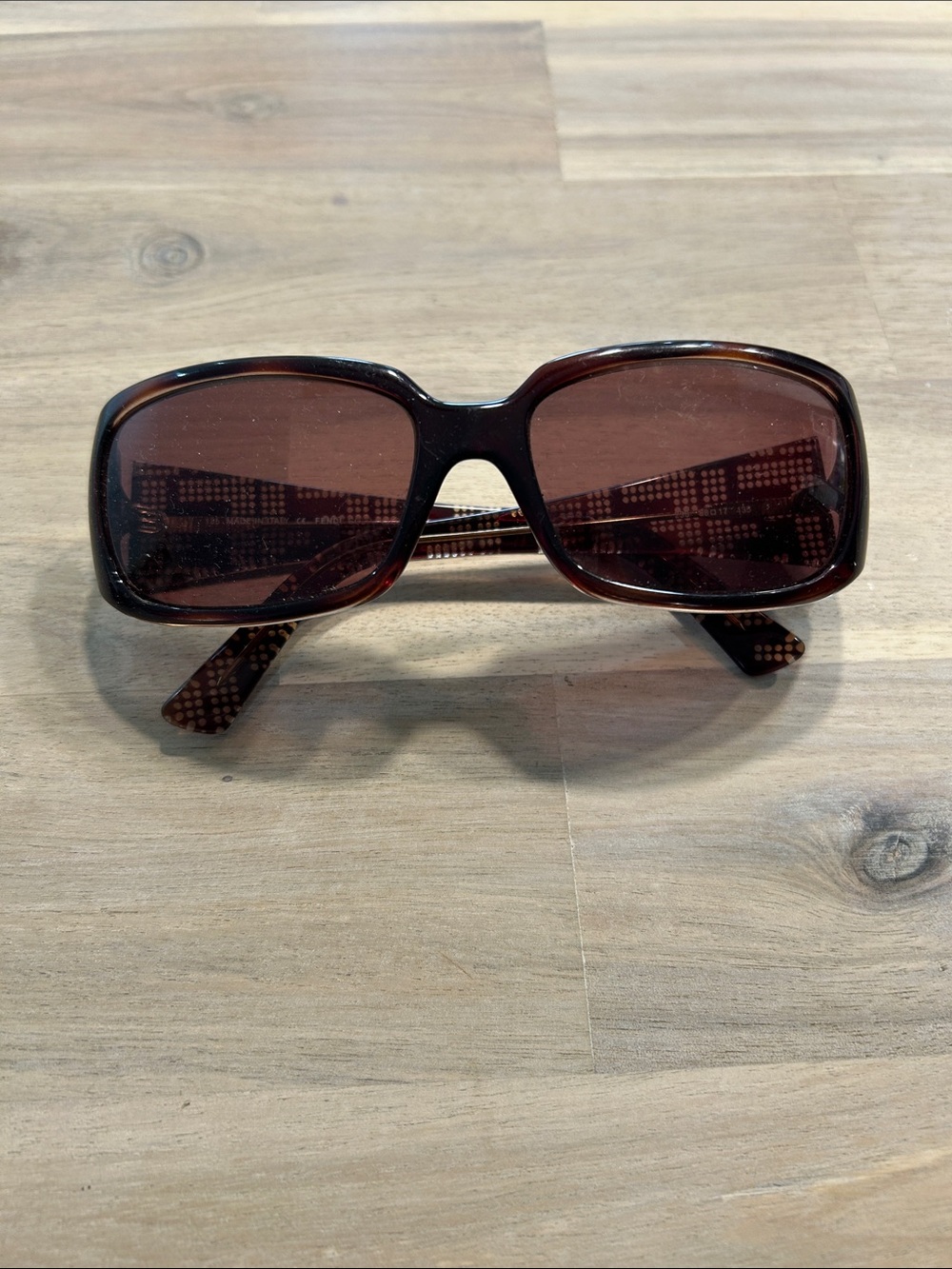 Fendi Vintage Y2K Tortoiseshell FF Logo Sunglasses FS 442